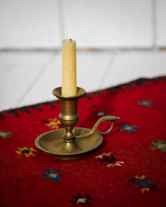 Solid Brass Chamberstick - Candle Included