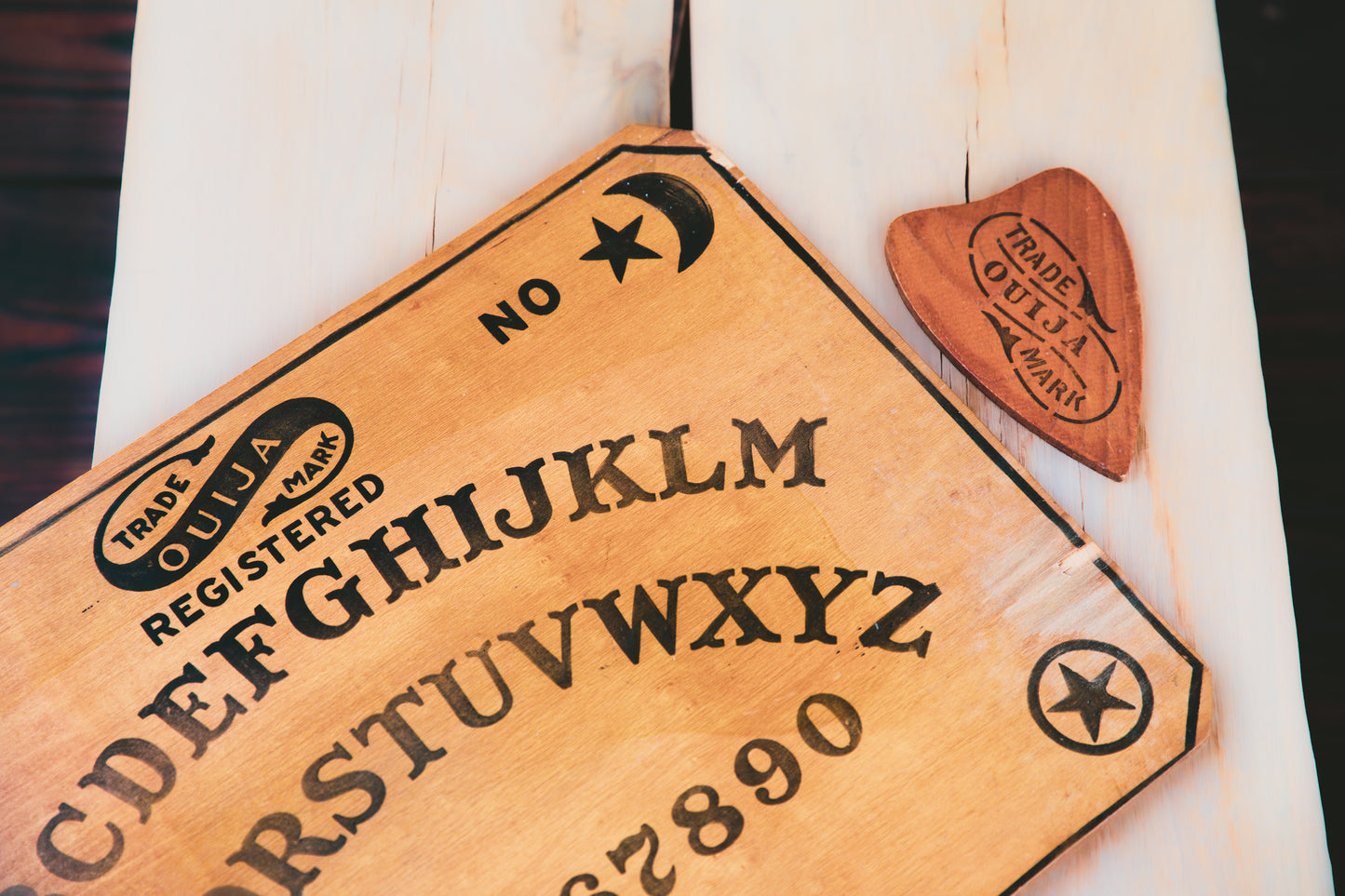 Antique Wooden William Fuld Ouija Board - Manufactured Circa 1915-1918