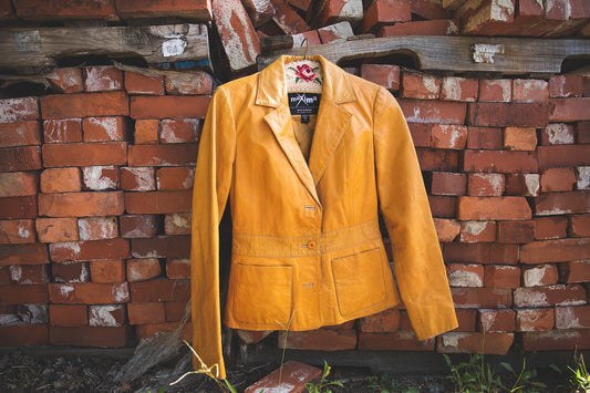 Wilson's Yellow Leather Blazer / Jacket