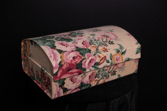 Floral Fabric Jewelry Box